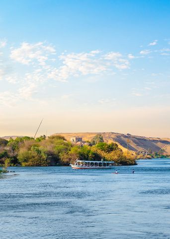 Blick auf den Nil in Ägypten