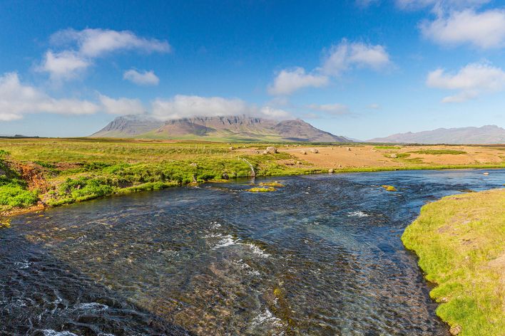 Blick auf die Landschaft des Snaefellsjökull-Nationalpark