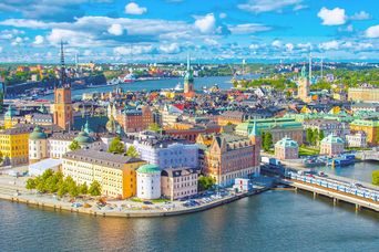 Blick auf Stockholm aus der Luft