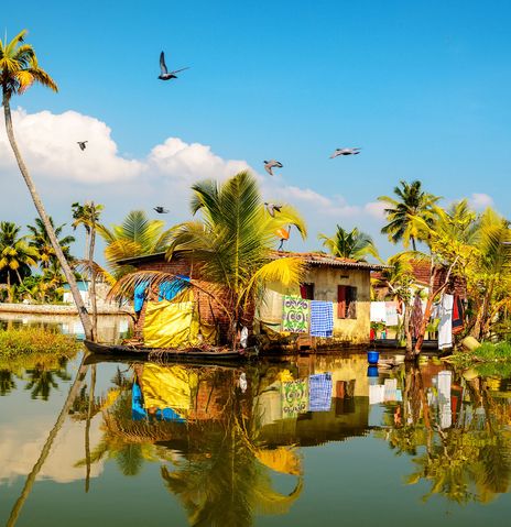 Landschaft von Kerala in Indien
