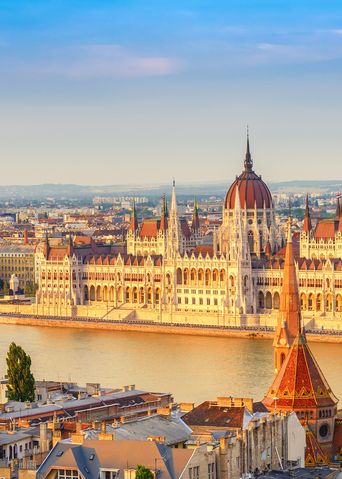 Blick auf die Stadt Budapest