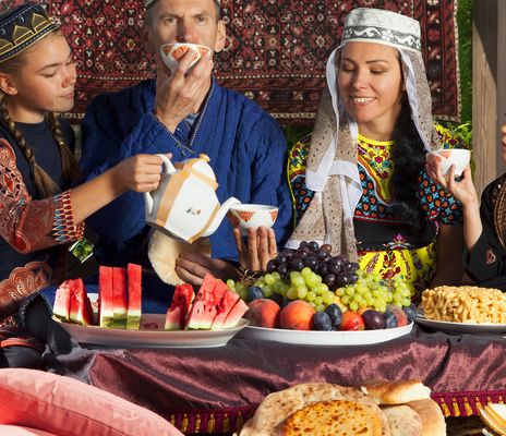 Familie in Usbekistan