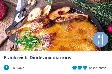 Frankreich: Dinde aux marrons