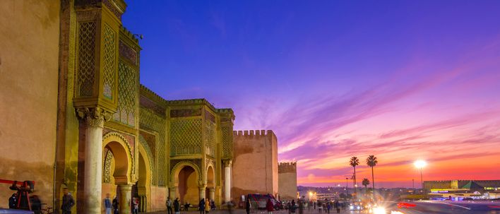 Gebäude in Meknés in Marokko