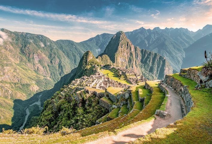 Blick auf Machu Picchu in Peru