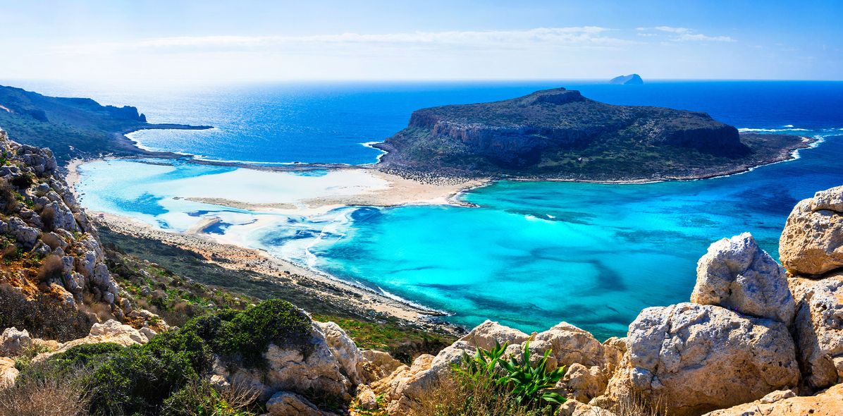 Blick auf Bucht auf Kreta