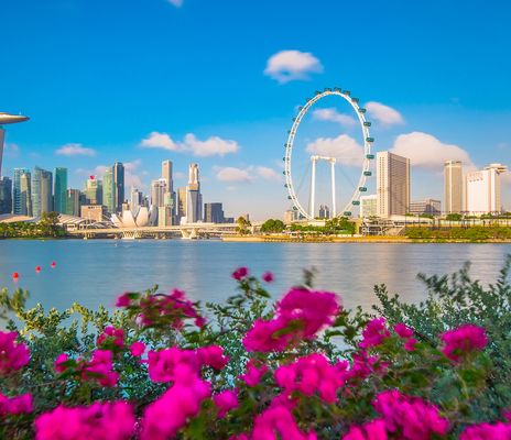 Skyline in Singapur