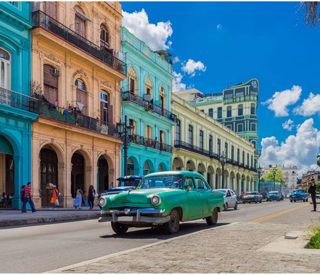 Havanna Häuser mit Oldtimer