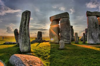 Stonehenge bei Sonnenuntergang