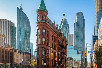 Ausblick auf die Downtown von Toronto 
