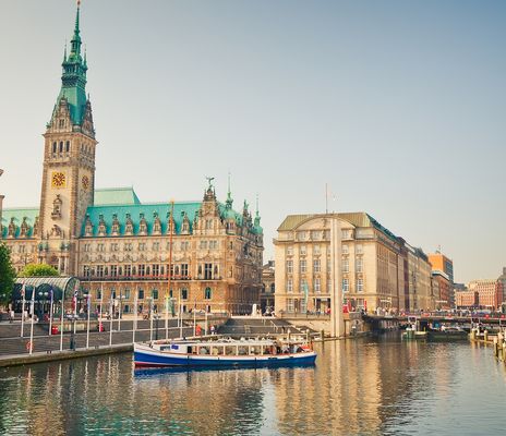 Rathaus in der Stadt Hamburg