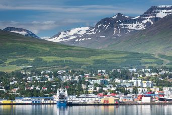 Hafen von Akureyri auf Island