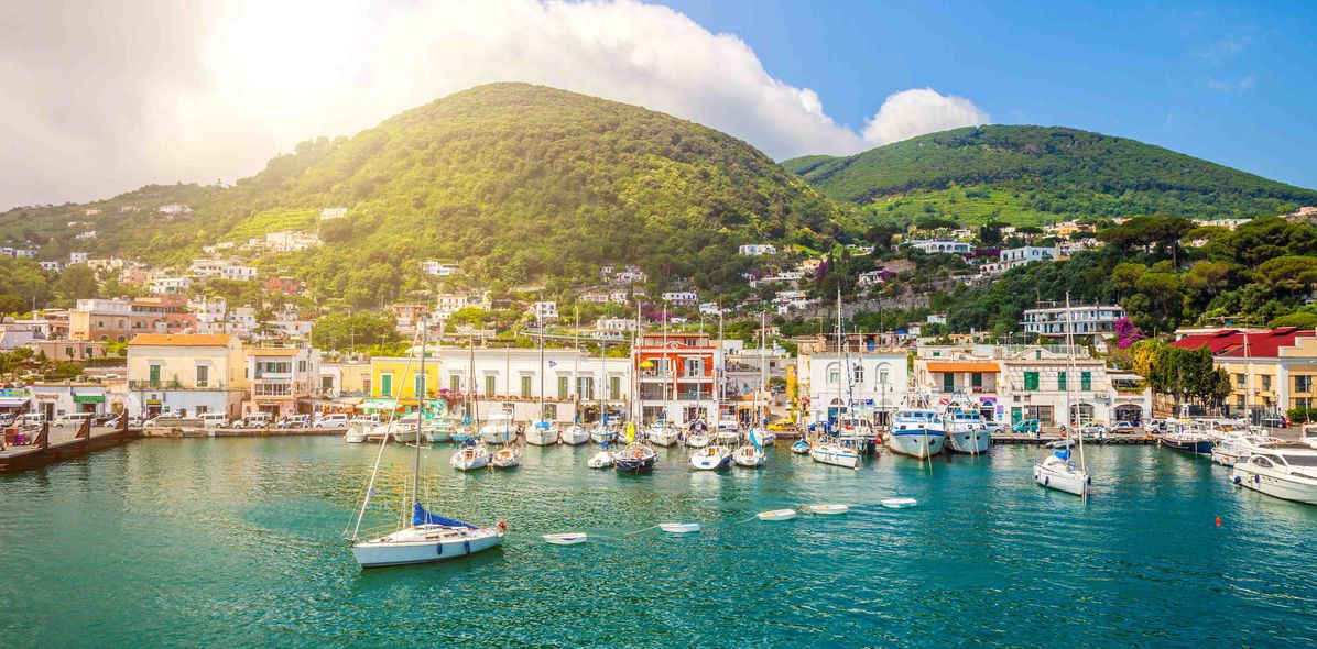 Blick auf die Insel Ischia
