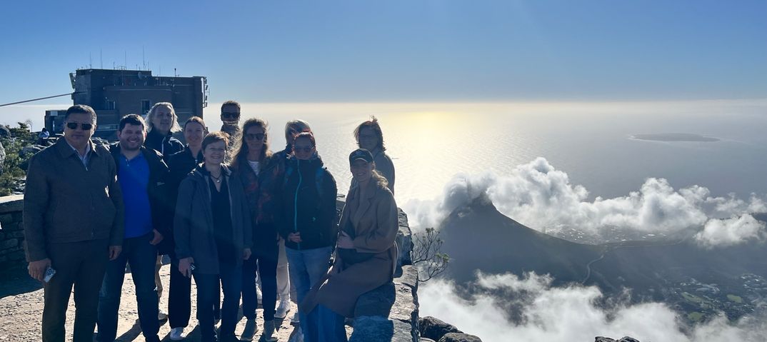 Famtrip Gruppenfoto vom Tafelberg