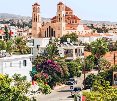 Blick auf Paphos auf Zypern