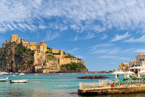 Blick auf die Küste Ischias