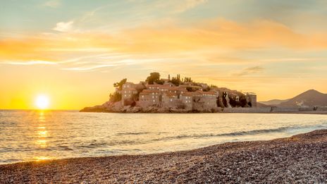 Blick auf Budva in Montenegro