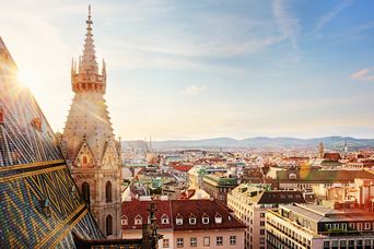 Wien von Oben mit Stephansdom