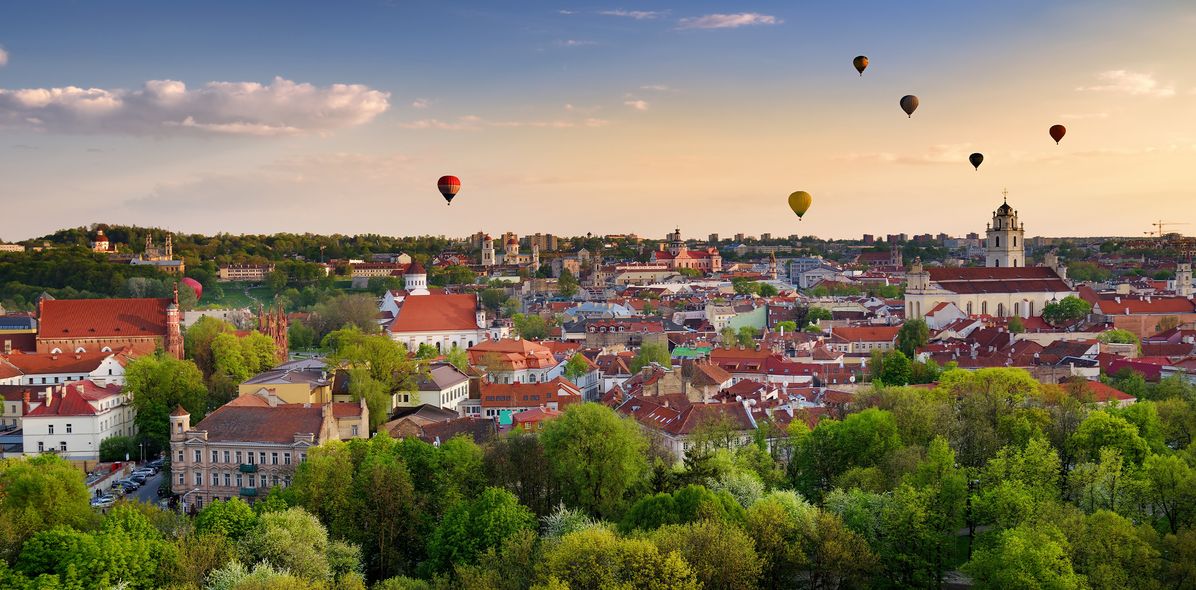 Blick auf Vilnius in Litauen im Baltikum