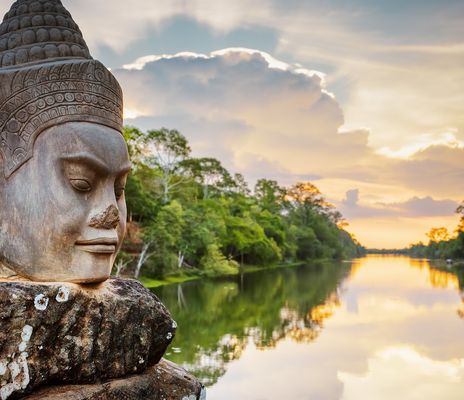 Statue von Angkor Wat in Kambodscha