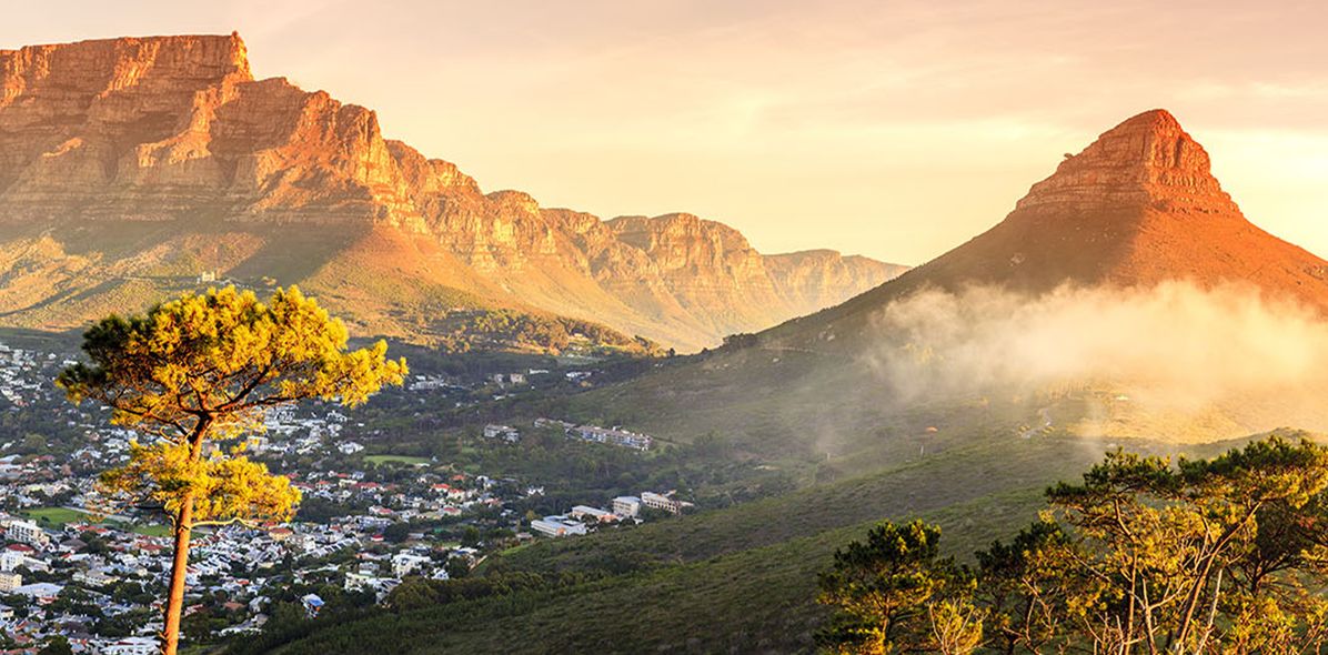 Blick auf Tafelberg und Kapstadt