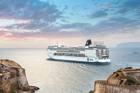 MSC Armonia auf hoher See