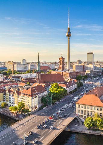 Stadtbild von Berlin in Deutschland