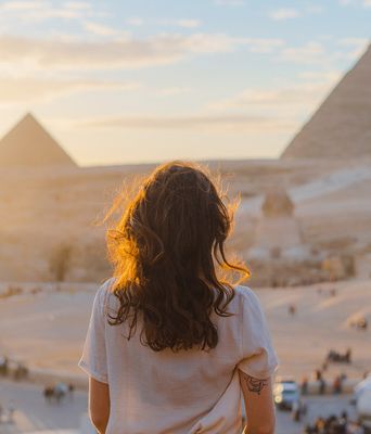Pyramiden von Gizeh in Ägypten