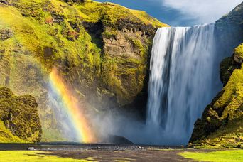 Skogafoss-Wasserfall auf Island