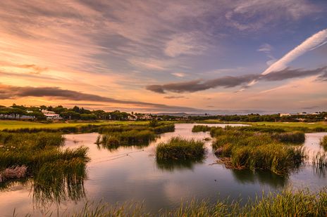 Salzsee im Ria Formosa Naturpark