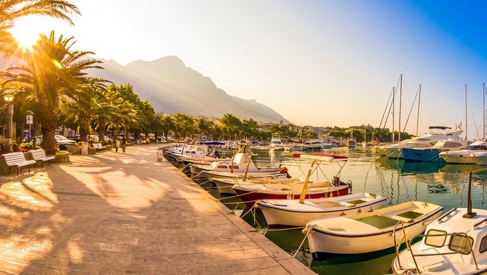 Hafen von Baska in Kroatien