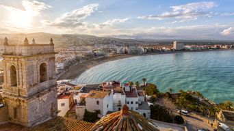 Küstenabschnitt von Valencia in Spanien