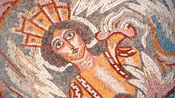 Historisches Mosaik in Madaba, Jordanien