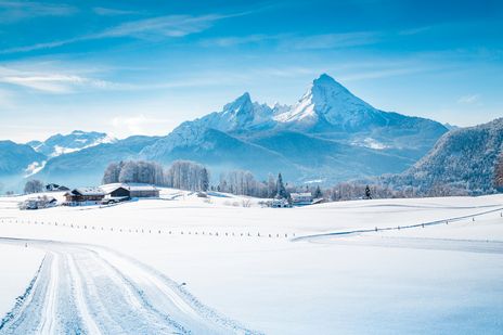 Schneelandschaft im Salzburger Land