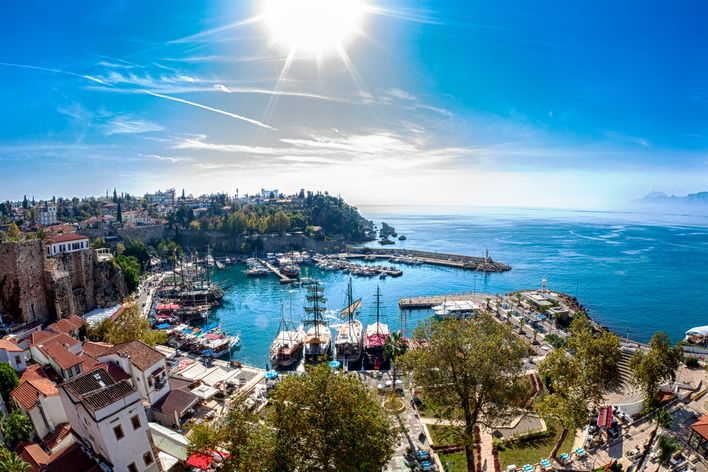 Blick auf die Stadt Antalya