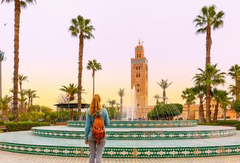 Frau in Marrakesch