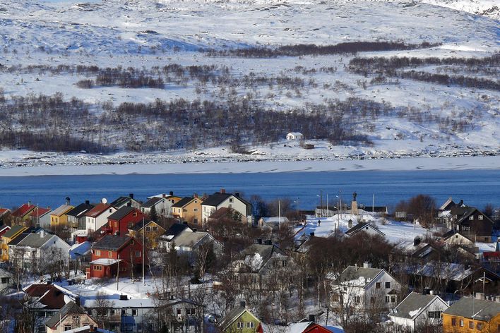 Luftaufnahme von Kirkenes