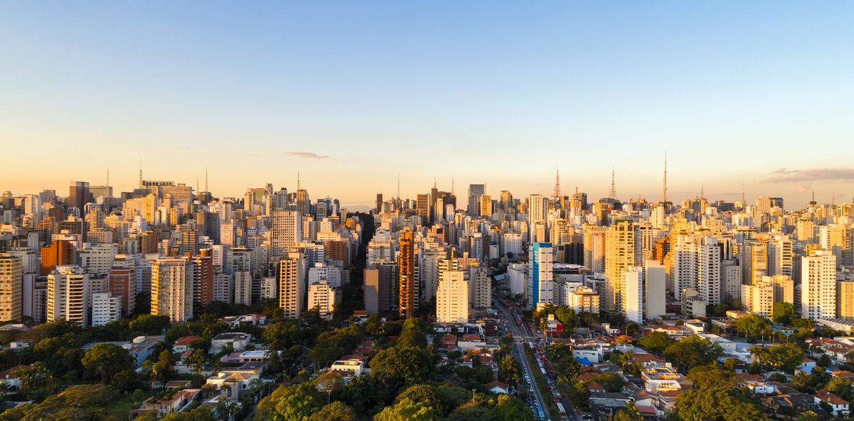 Skyline von Sao Paulo in Brasilien