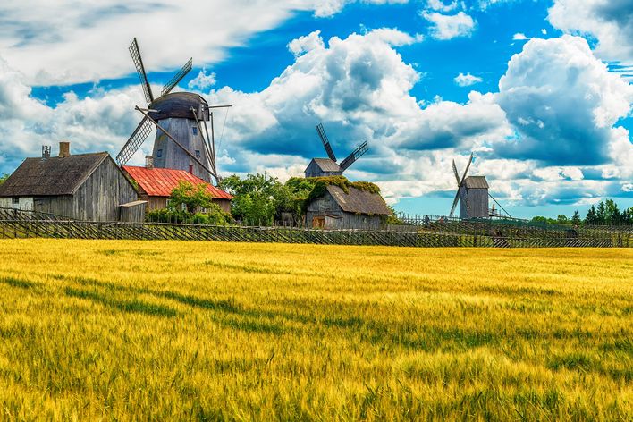 Landschaft von Saaremaa in Estland