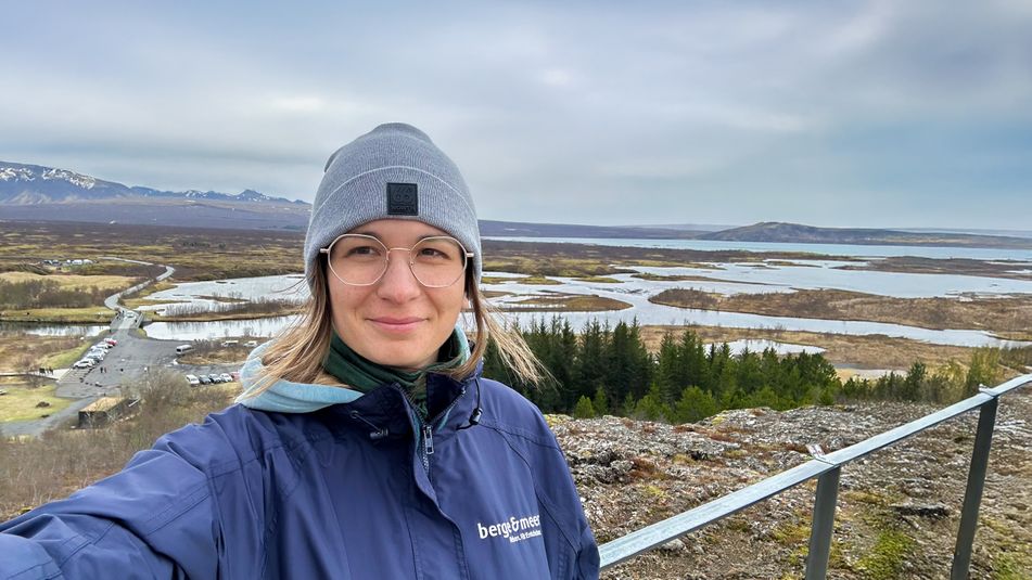 Mitarbeiterin Tina unterwegs in Island