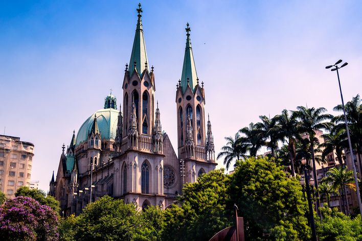 Kathedrale in Sao Paulo in Brasilien