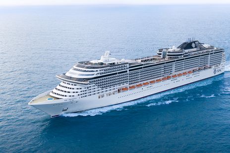 MSC Preziosa auf hoher See