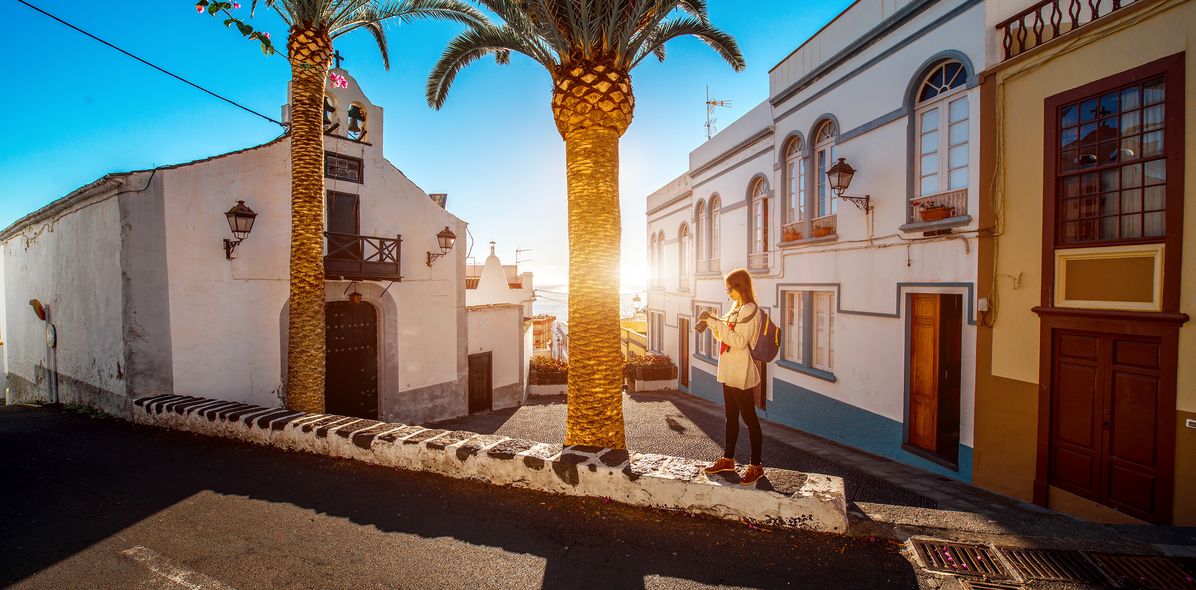 Frau auf La Palma