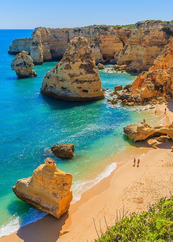 Blick auf die Küste der Algarve