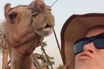 Chronistin Jeanette in Indien