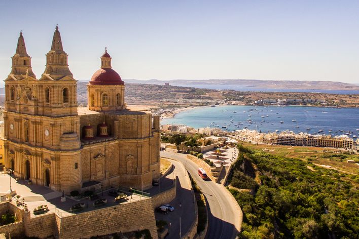 Kirche von Mellieha auf Malta