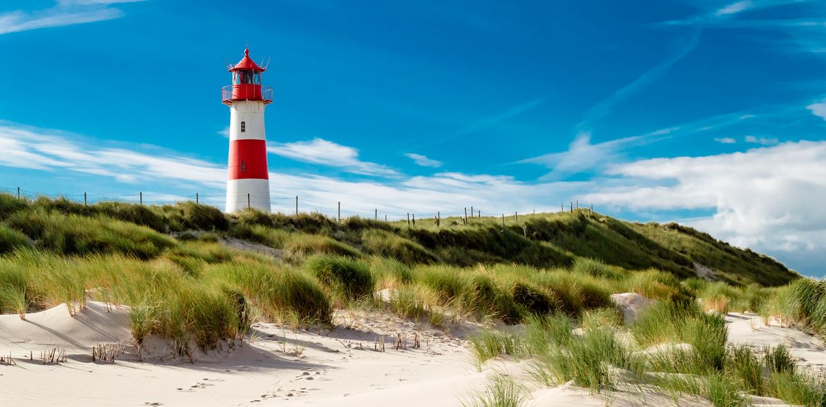 Leuchtturm auf der Insel Sylt