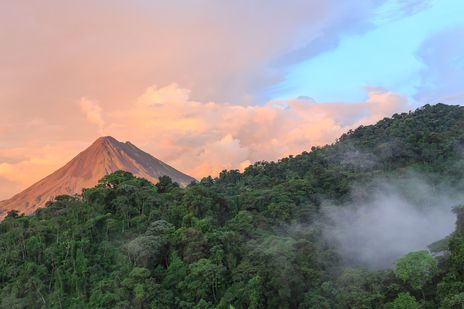 Blick auf den Arenal Vulkan in Costa Rica
