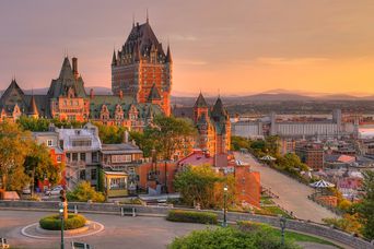 Blick auf den Château Frontenac in Québec City