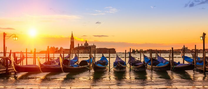 Gondeln in Venedig